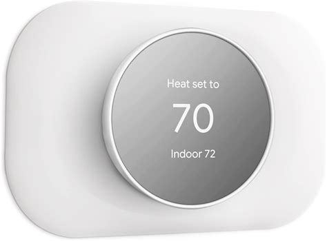 steel box behind thermostat|google nest thermostat trim plate.